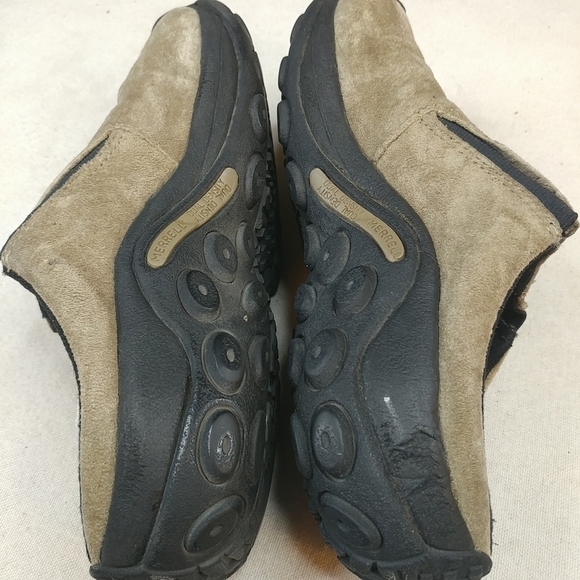 Women's Merrell Jungle Slide Clog Taupe Suede 5.5 - Picture 2 of 7